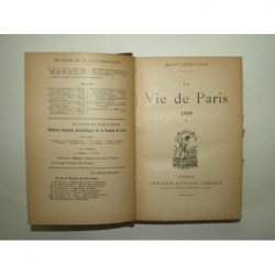 BERNARD Jean : La vie de Paris. 1919. Tome 1.