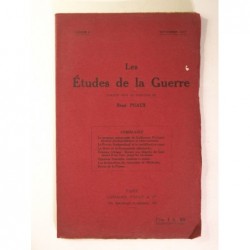 PUAUX René (sous la direction de) : Les études de la guerre. Cahier 2.
