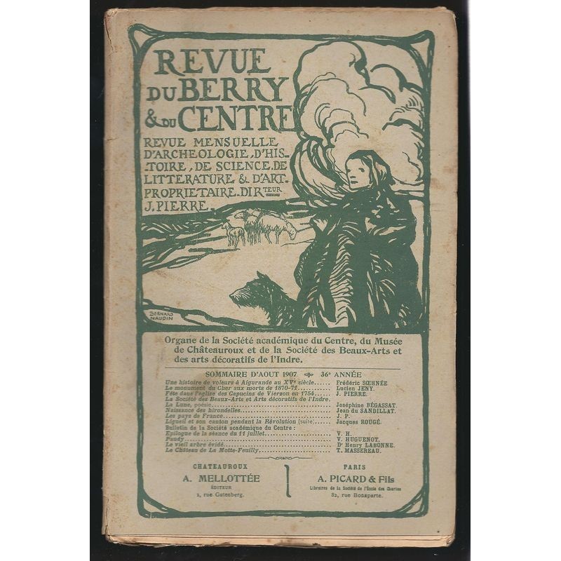 J. PIERRE : Revue du Berry et du Centre. Août 1907.