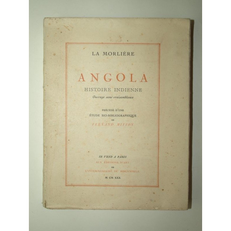 La Morlière : Angola. Histoire indienne. 6 planches libres