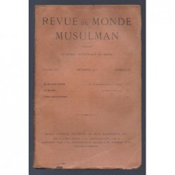 La Mission Scientifique du Maroc : Revue du monde musulman. Tome XVI