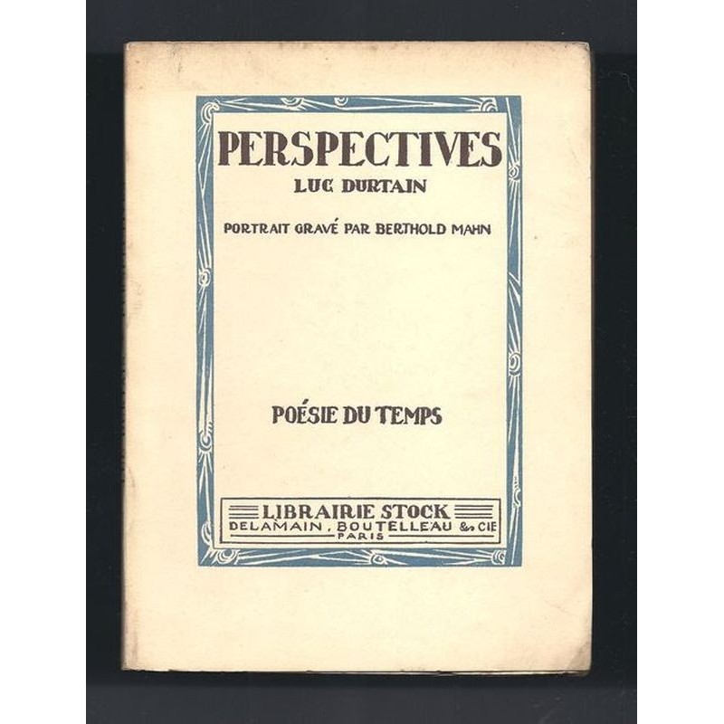 DURTAIN Luc : Perspectives. Edition originale.