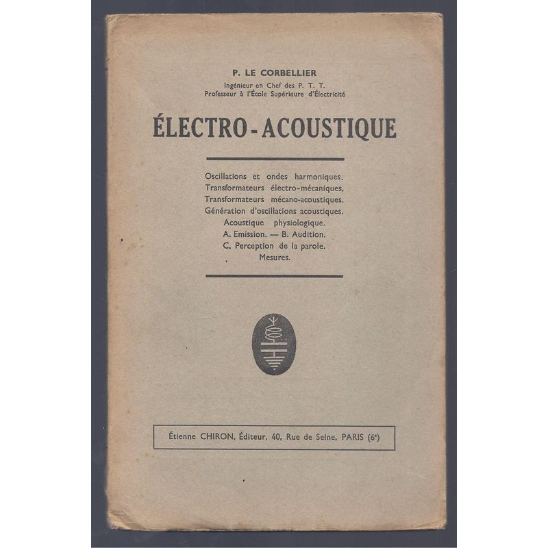 P. LE CORBELLIER : Electro-Acoustique