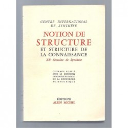 Centre International de synthèse : Notion de structure et structure de la connaissance. 18-27 avril 1956.