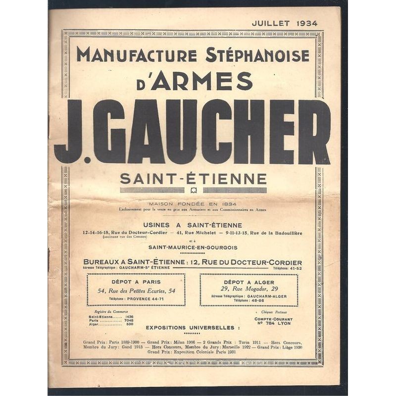 : Manufacture Stéphanoise d'Armes J. Gaucher