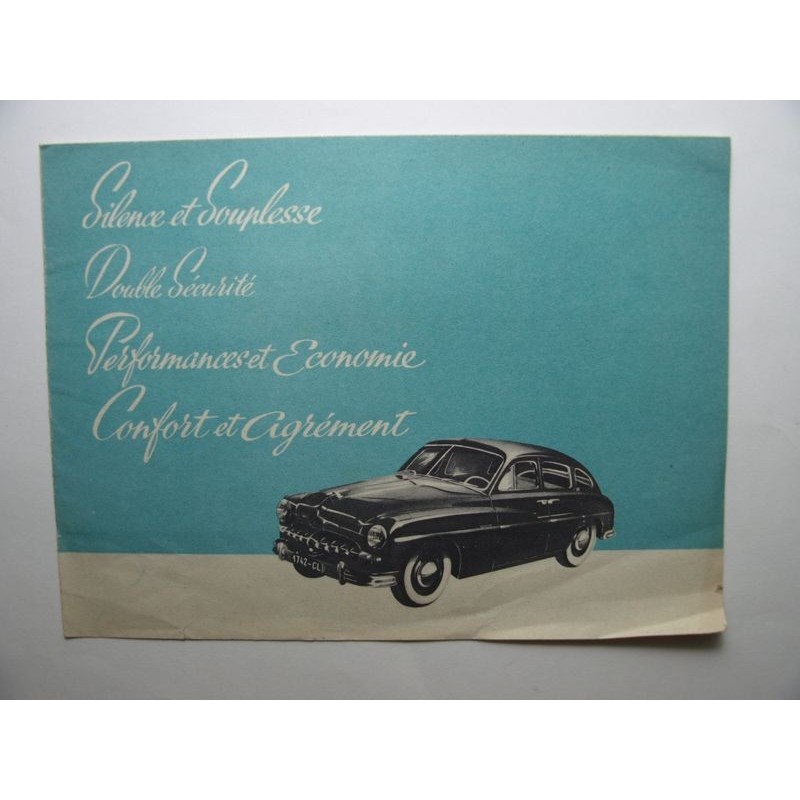 : Ford Vedette. Dépliant publicitaire 1950
