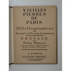  Gilberte A. : Vieilles Pierres de Paris. 20 lithographies.