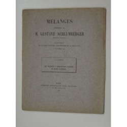 Bréhier Louis : Les Voussures à personnages sculptés du musée d'Athènes. Mélanges offerts à M. Gustave Schlumberger.
