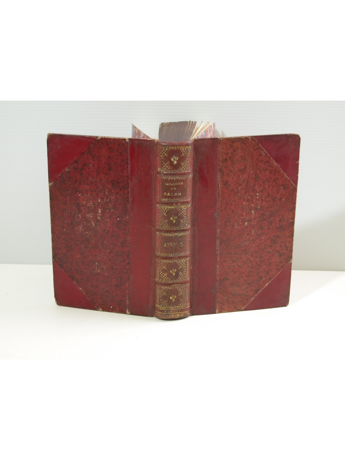 Collection des livrets des anciennes expositions. Réunion de 5 vol. de 1787 à 1795