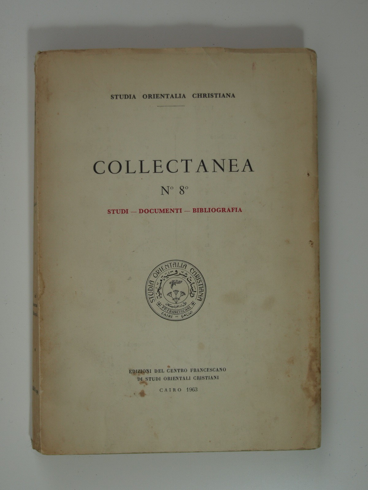 Studia Orientalia Christiana Collectanea. N°8. Studi - Documenti - Bibliografia