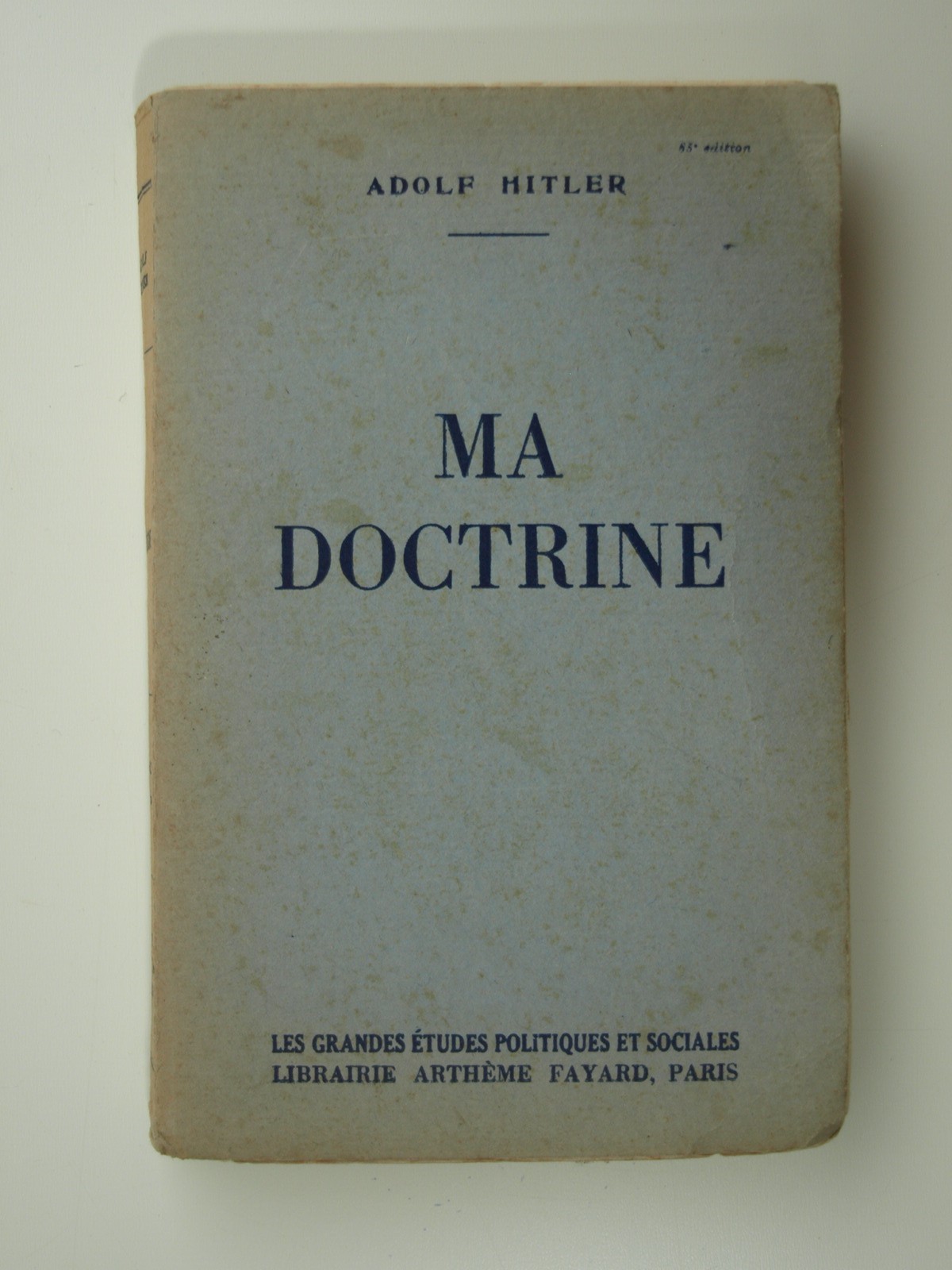 Hitler Adolf : Ma doctrine