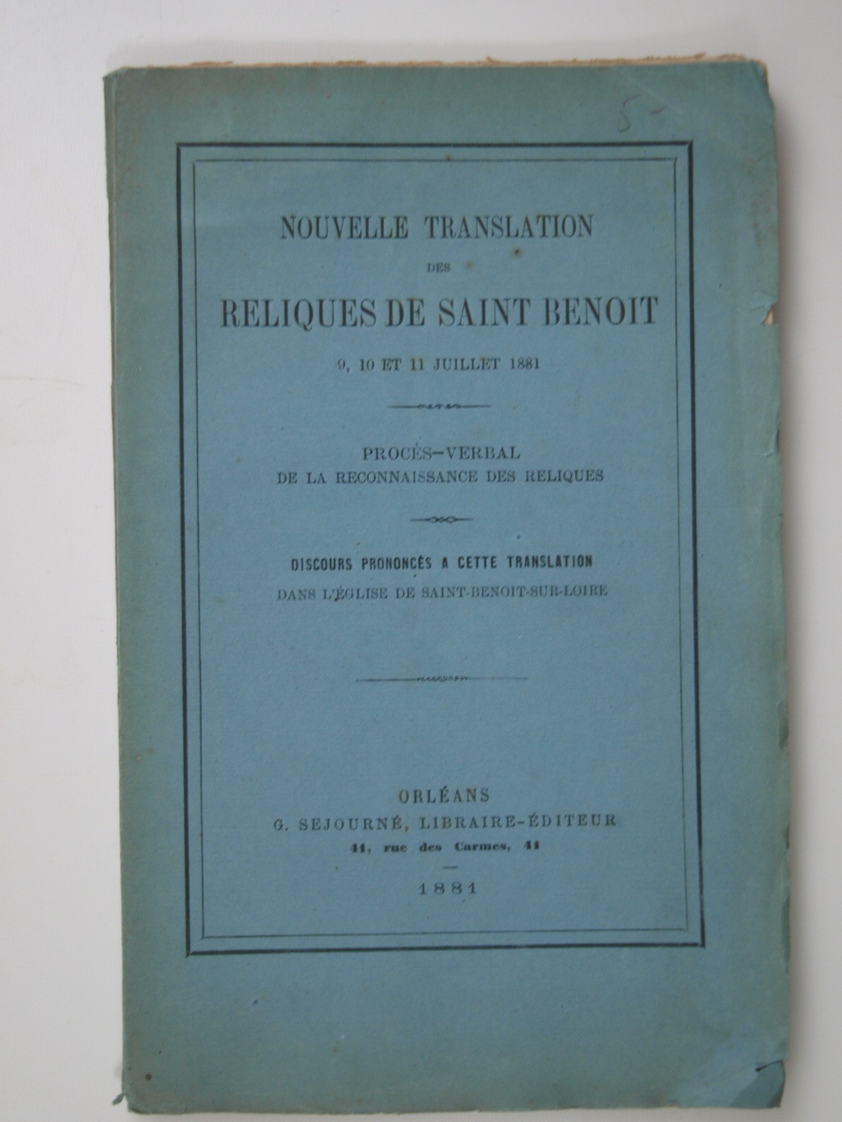 Nouvelle translation des reliques de saint Benoît  9