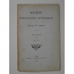 Société d'excursions artistiques de Loir-et-Cher. N°1 Mars 1882