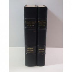 Bibliothèque de M. René Descamps-Scrive. 3 tomes en 2 volumes.