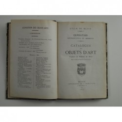 : Catalogue des objets d'art exposés au château de Blois