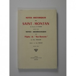 Le Sourd Auguste : Notes historiques sur Saint-Montan