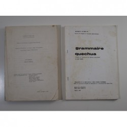 Yaranga Valderrama (dir.) : Dictionnaire Quechua-Français - Grammaire Quechua