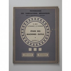 Joly R. : Étude fonctionnelle des machines outils