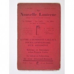 PLANHOL René de : La nouvelle lanterne. N°4