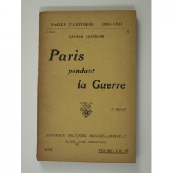 Cerfberr Gaston : Paris pendant la guerre