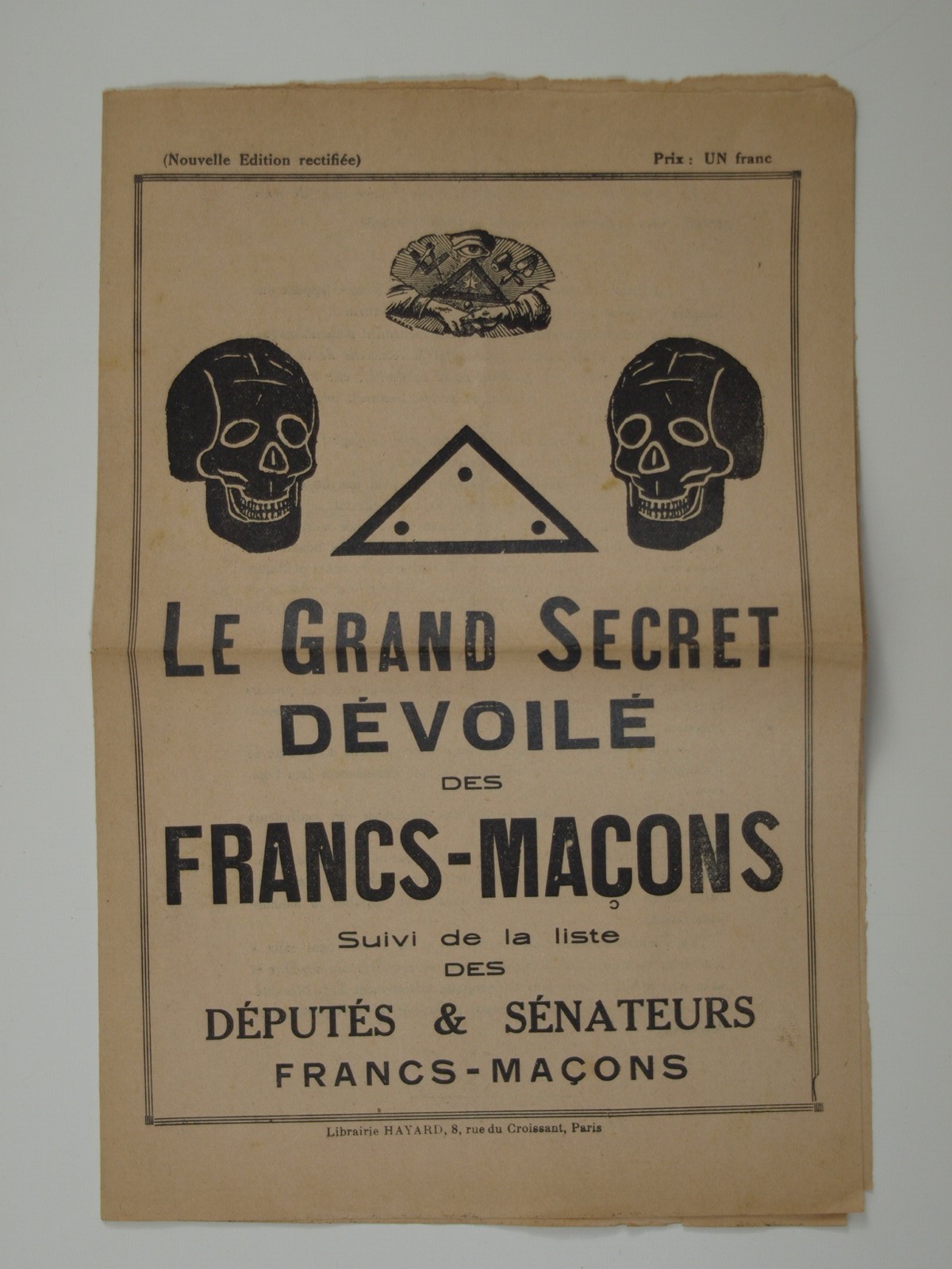 Le grand secret dévoilé des francs-maçons. Liste des députés francs-maçons