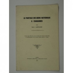 Labrousse René : Le partage des biens nationaux à Chabannes