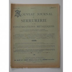 Nouveau journal de serrurerie et de constructions métalliques 12 livraisons 1920