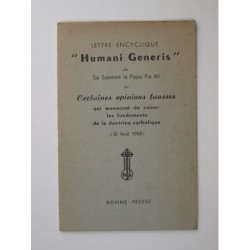 Pape Pie XII : Lettre encyclique "Humani Generis"