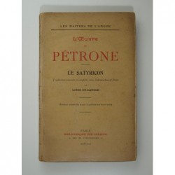 Langle Louis de (trad.) : L'oeuvre de Pétrone. Le satyricon