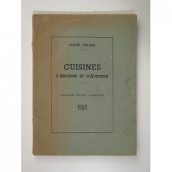 GERARD André : Cuisines d'Ardenne et d'Aveyron.