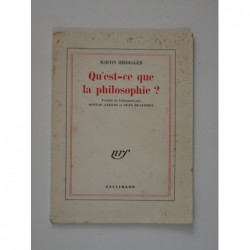 Heidegger Martin : Qu'est-ce que la philosophie ?