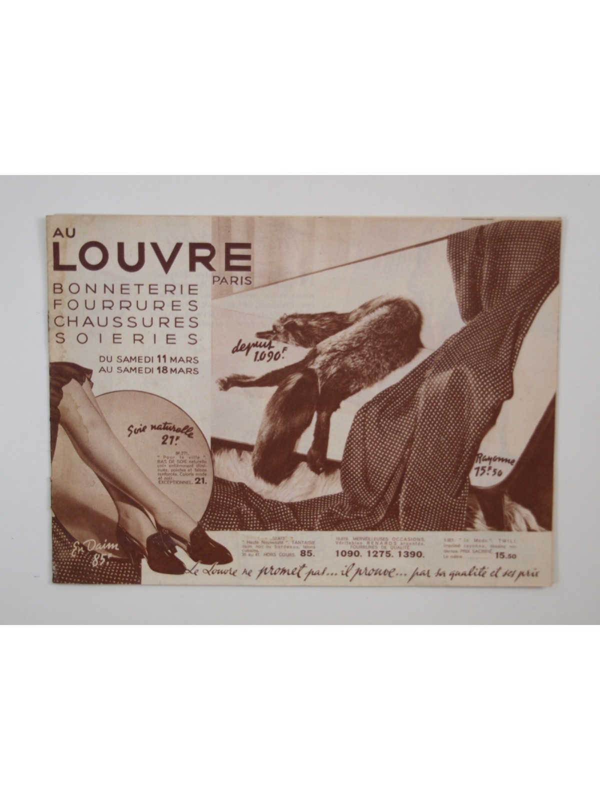 Au Louvre. Bonneterie