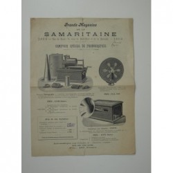 La Samaritaine. Comptoir spécial des phonographes. Catalogue 1902